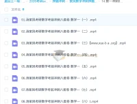 汤家凤考研数学冲刺押题班