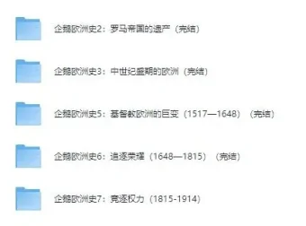 有声书《企鹅欧洲史系列》8册全集——全景式欧洲通史，权威学者联袂打造