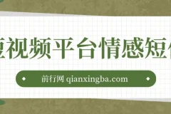 短视频平台情感短信项目，冷门暴利玩法，新手月入过万实操指南