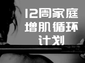 卓叔增重：12周家庭增肌循环计划【完结视频课程】