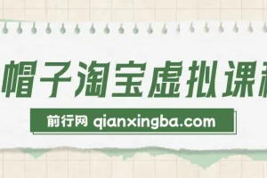 黑帽子淘宝虚拟课程：个人IP打造与变现全攻略