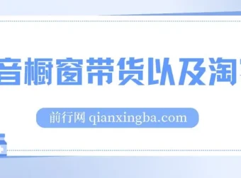 抖音橱窗带货与淘客运营实战教程