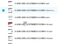 张博士讲硕士毕业论文开题报告（第5期）——10大步骤全解析