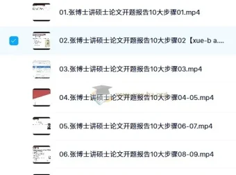 张博士讲硕士毕业论文开题报告（第5期）——10大步骤全解析