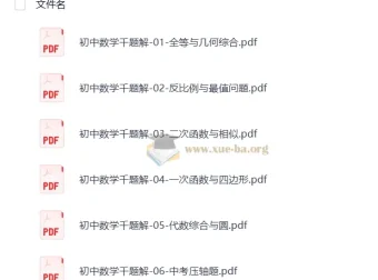 初中数学千题解全套6本PDF精编