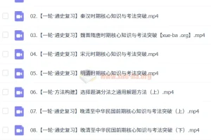 2025高考历史一轮复习：朱灵慧暑假班通史精讲