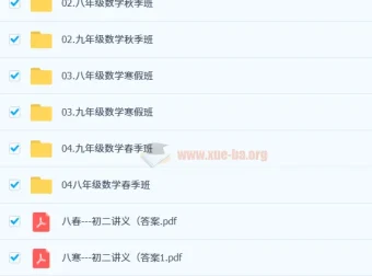 桶哥孙涛初中数学全套课程（爱总结网校）
