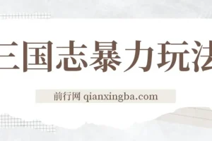 三国志暴力玩法：6秒视频撬动高收益，游戏推广实战教学
