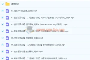 2024高三高考语文刘聪S寒假班二轮强化课程