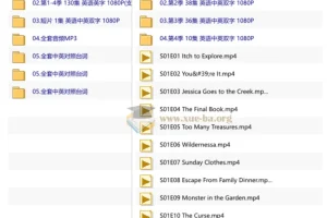 少儿英语启蒙动画《小溪仔克雷格》全四季视频音频台词本合集