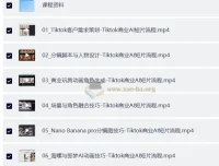 TikTok商业AI短片全流程实战课程