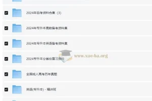 2024各省自考·专升本·学位英语·成人高考复习资料520G合集