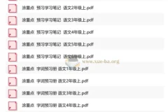 25年新领程涂重点：1-6年级语文上册字词预习册+学习笔记合集