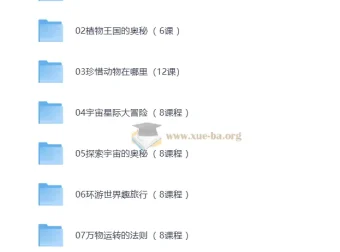 学而思自然博物八大主题系列课程