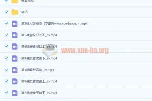 李雪东 2020暑 初二物理暑假精英班 9讲带讲义完结