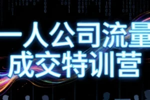 郭拽拽一人公司流量成交特训营：4天打通个人商业变现闭环