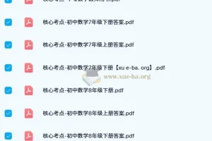 核心考点·初中数学全年级精讲资料