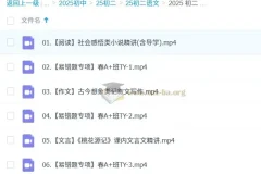 2026届初二语文春季A+课程（张笑主讲）| 2024-2025学年同步提升