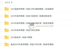 2025新高考物理一轮复习资料合集：考点精讲与配套讲义