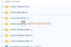 初中英语深度进阶写作专题（Lance）系统课