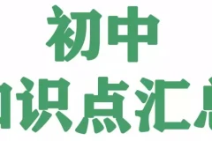 2025秋初中全科知识笔记汇总，名师梳理7-9年级考点精华
