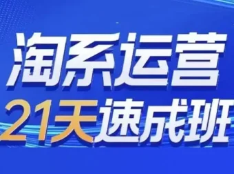 0基础淘系运营21天速成班：从开店到爆款，每月更新实战技术