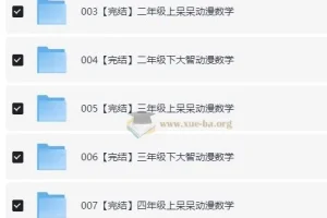大智与呆呆动漫数学：1-6年级全套小学数学动画课程