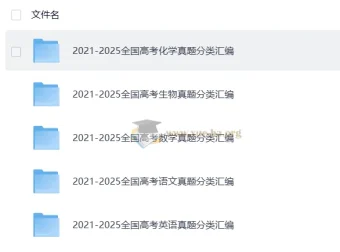 2026版高中2021-2025高考真题五年汇编（语数英化生）必刷题库