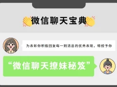 微信聊天宝典：撩妹秘笈（完结）——坏男孩学院实战教程