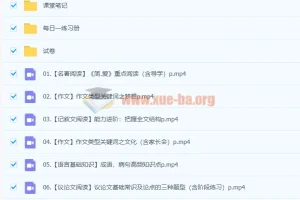 2022初三中考语文暑假冲顶班 柳宁 系统课程