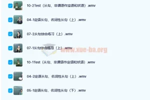 2022高中英语核心语法：从句精讲视频课程