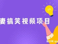 夫妻搞笑视频项目：虚拟资源变现新玩法，月入10万+实操课程