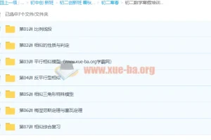 2021初二数学寒假培训班（创新在线）林儒强