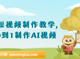 AI短视频制作教学：从0到1掌握AI视频创作全流程