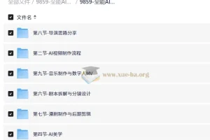 全能AI视频创作导师养成课2.0 完整课程资料