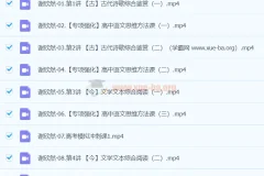 2024高三高考语文 谢欣然二轮精讲春季班 系统复习课程