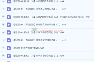 2024高三高考语文 谢欣然二轮精讲春季班 系统复习课程