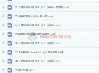 2024初三中考化学 杨雯智 A+ 寒假班（春上）系统课程
