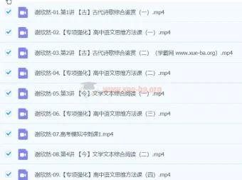 2024高三高考语文 谢欣然二轮精讲春季班 系统复习课程