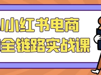 AI小红书电商5.0全链路实战课：从选品到运营的完整指南