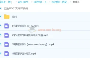 2024初中历史 初一历史春季 都运欢