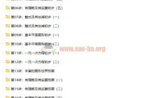 【朱韬】新初一数学年卡满分班（全国北师版） 【61讲】