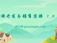 网课开发与销售实操2.0：从零打造爆款课程全流程指南