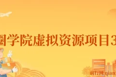 王渣男渣圈学院虚拟资源项目3.0：微信SEO与多平台引流实战课程