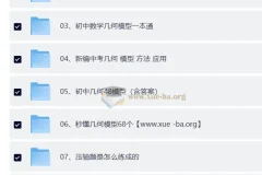 初中数学中考几何复习资料合集
