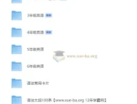 小学英语语法专题学习资料包：1-6年级考点全覆盖