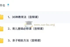陈美龄育儿三部曲：36种教育法+育儿基础+亲子相处音频课