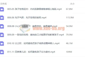 改变孩子一生的育儿心理训练营：系统课程资源