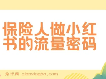 保险人做小红书的流量密码：从0到1系统实战课，解锁展业获客新技能