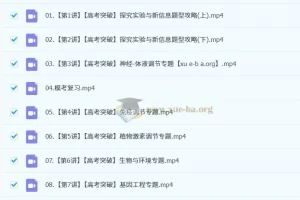 2025高三高考生物周云全年课程全阶段复习资料